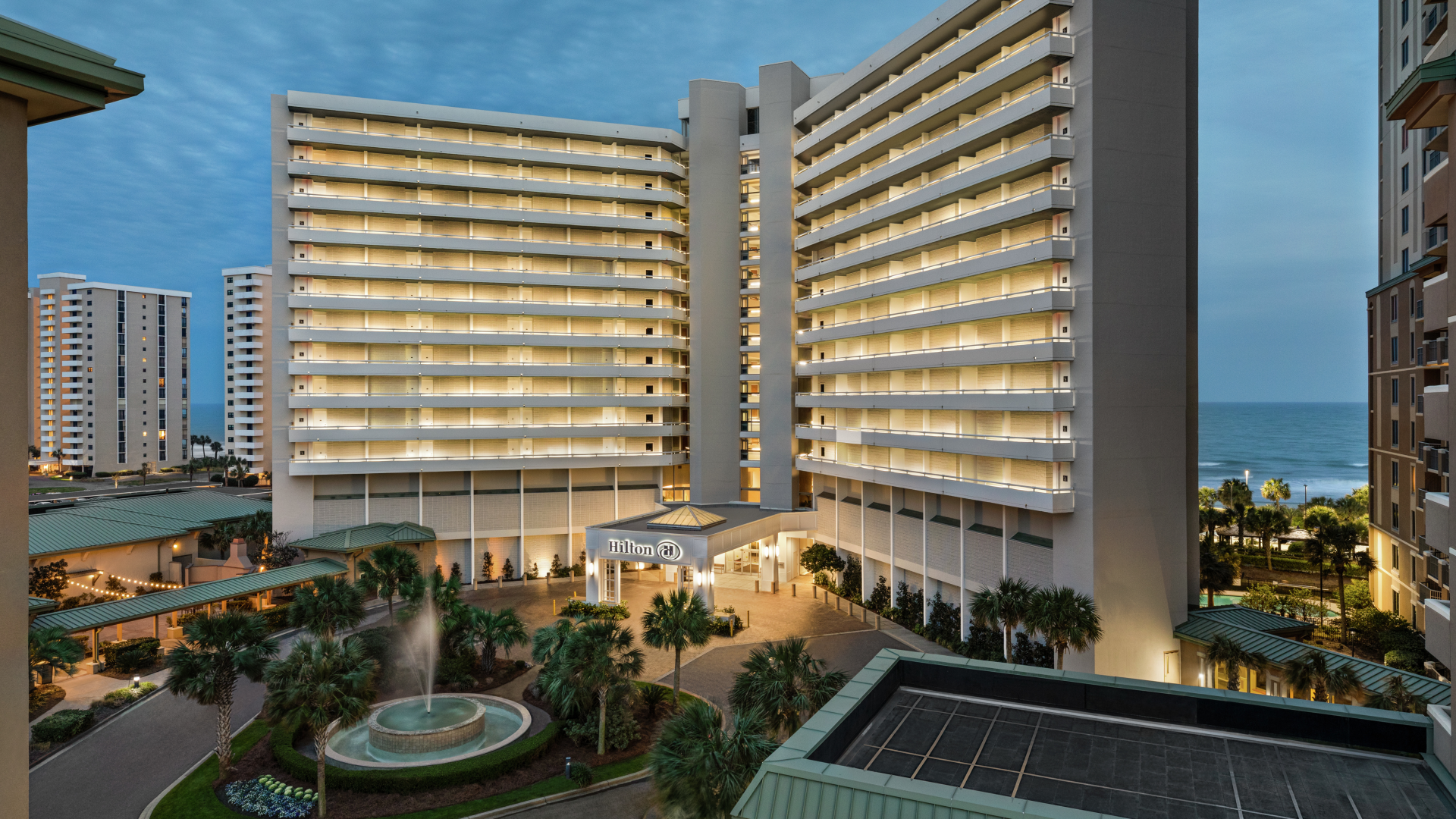 Hilton Myrtle Beach Hotel exterior front